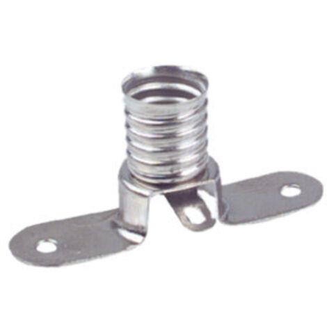 Portalámparas metálico a rosca E-10 Electro DH. Con conexión soldable 12.026 8430552074228