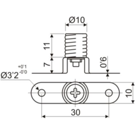 Portalámparas metálico a rosca E-10 para tensión inferior a 50 V Electro DH. Con conexión a tornillo 12.025 8430552052776