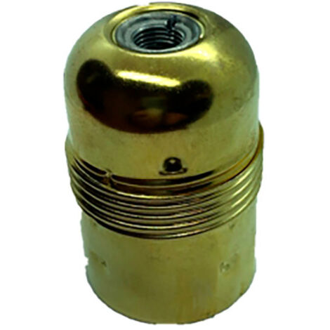 Portalámparas metálico latonado vintage e27