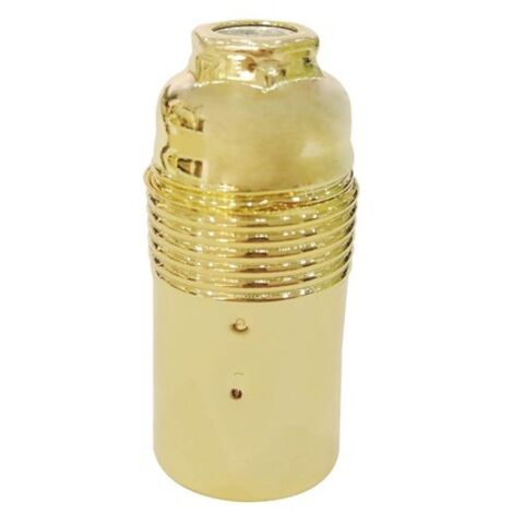 Portalámparas metálico liso E14