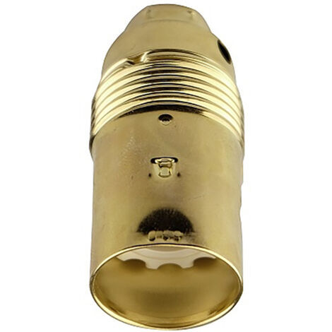 Portalámparas metálico roscado latonado vintage e14 ø25 x 60 mm
