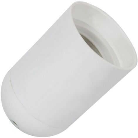 Portalámparas para bombillas LED E27 Casquillo Gordo Blanco