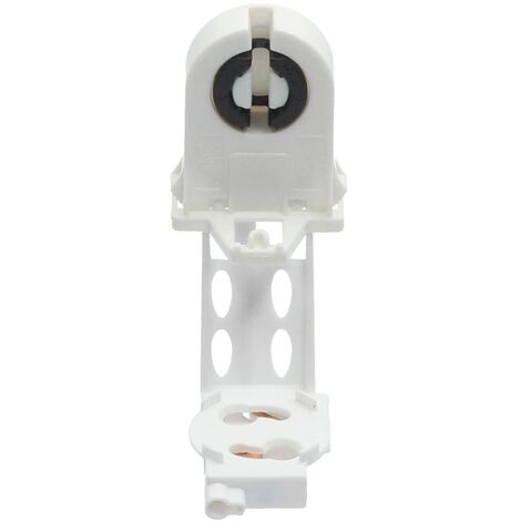 Portalamparas para tubos + portacebador G13 Blanco