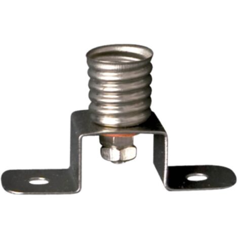 Portalámparas puente latonado, rosca mignonete E-10