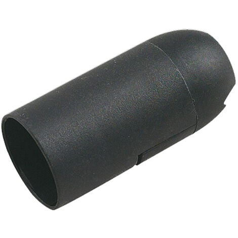Portalamparas rosca Edison E14 liso negro