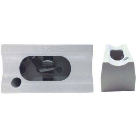 Portalámparas S14D 2 ContactoS Blanco – Para Linestra – 250V / 4A