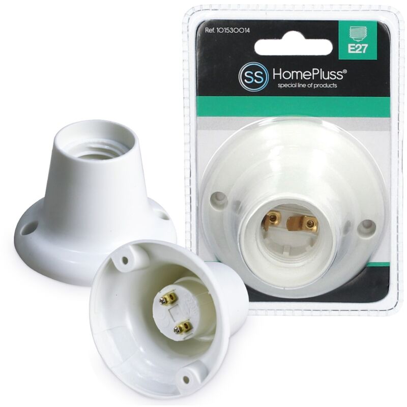 

Portalamparas superficie E27 Blanco -10u retractil