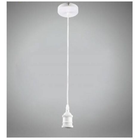 Portalámparas E27 lámpara colgante (color blanco) - Prendeluz