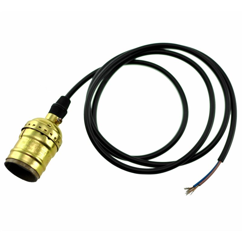 

Yourled - Porta Lámpara Industrial Vintage Retro Edison E27 con cable de 1,1m MODELO F1