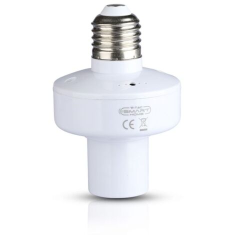 Portalámparas WiFi V-TAC para bombillas E27 (máx. 20 W) compatible con Google/Alexa