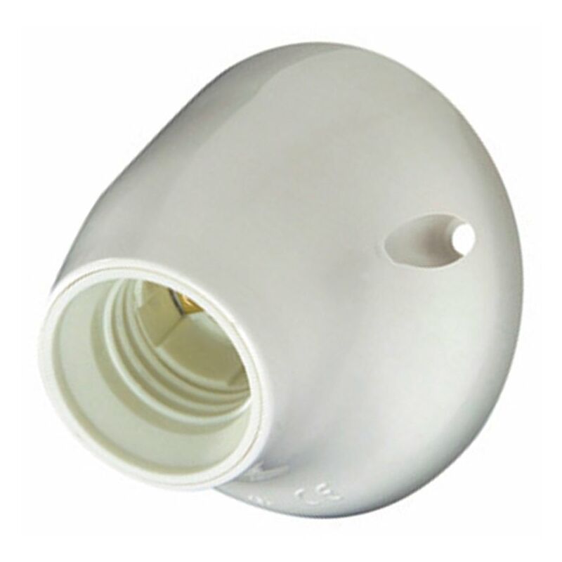 

Portalamparas Zócalo Curvo Blanco