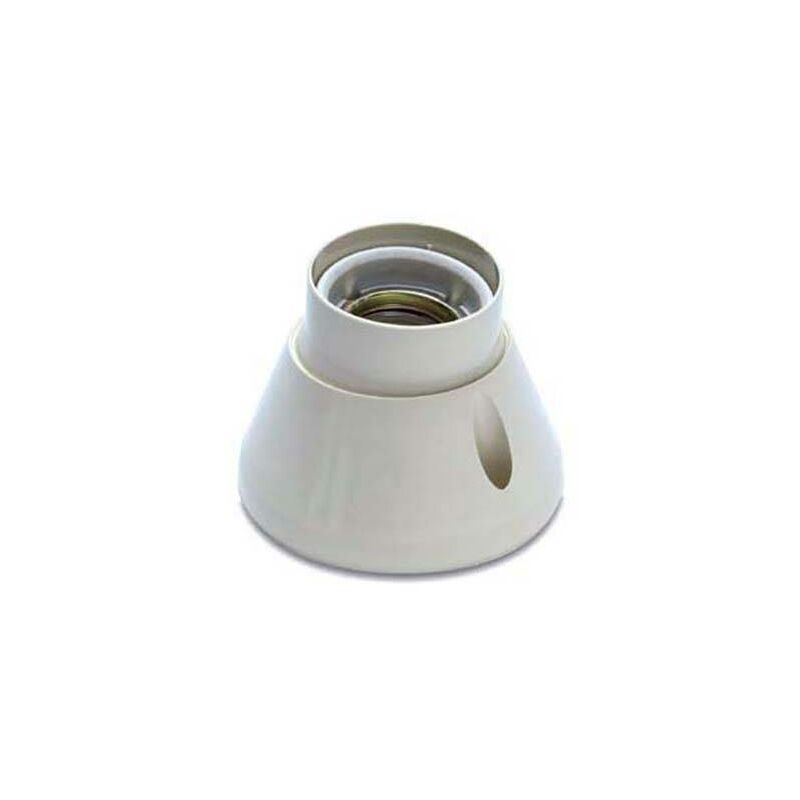 

Portalampara zócalo E27 blanco orientable