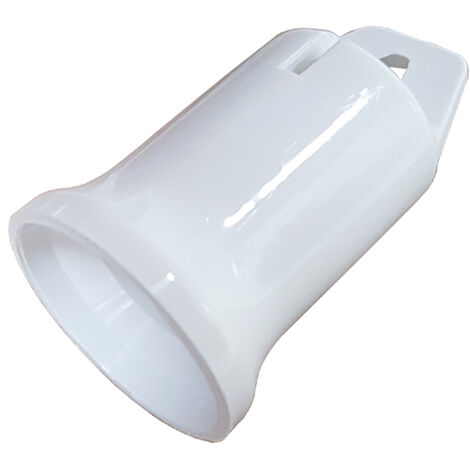 Portalampras rosca Edison E27 40w provisional obra blanco