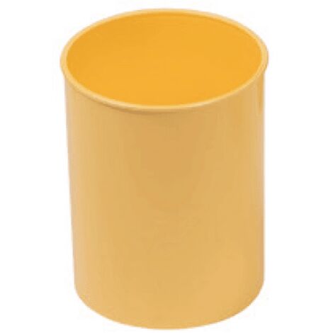 Portalapices plastico redondo  Amarillo claro
