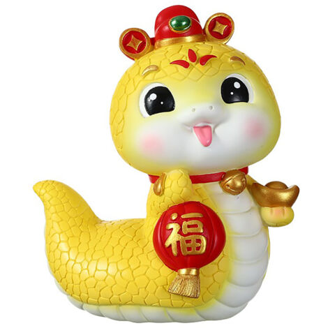 Portalápices y hucha con forma de serpiente ManoRana, Serpiente del Zodiaco del Año, Portalápices y hucha decorativo, Muñeco de serpiente decorativo como mascota