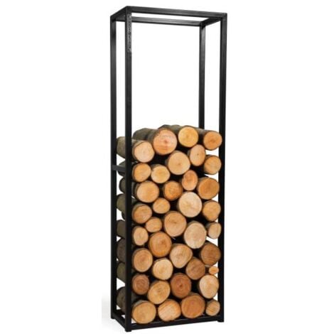 COOKKING Portalegna da esterno in acciaio CORNEL- 40x20x120 cm