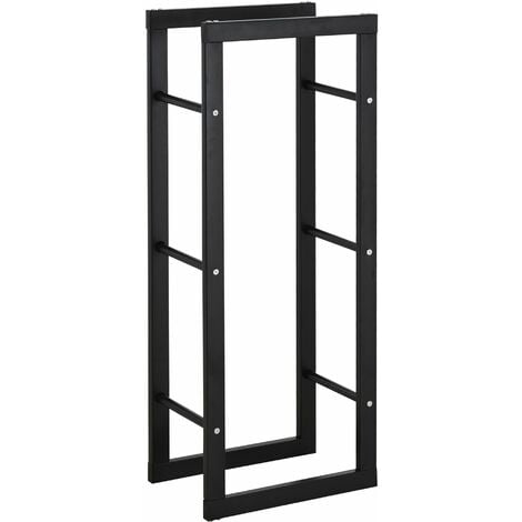 BAKAJI Portalegna Verticale Supporto Scaffale Rettangolare in Metallo Porta  Legna da Interno Esterno Legnaia Casa Giardino per Camino Caminetto Stufa  Design Moderno (100 x 25 x 40 cm) : : Fai da te