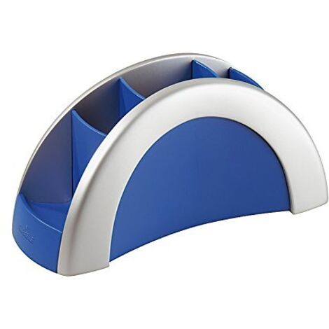 Portamatite Durable Vegas argento e blu plastica