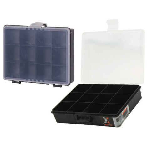 Portaminuterie Brixo 12 divisores – Dimensiones 18x13x4 cm – Tapa transparente – Brixo
