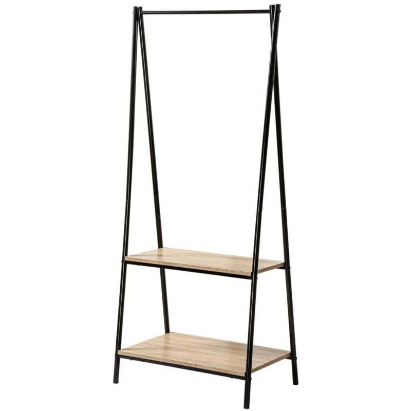 CALICOSY - Portant 2 Étagères Style Industriel