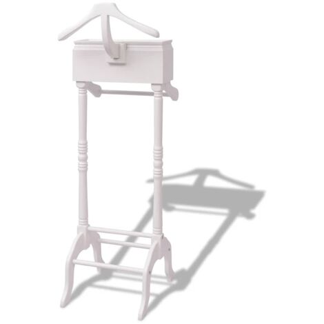 Portant à vêtements avec armoire Bois Blanc CFW905232