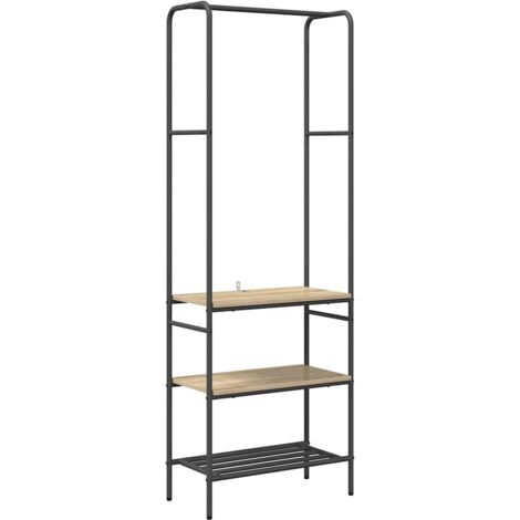 Portant à vêtements avec étagères Chêne sonoma 60 x 30 x 171 cm CFW855053