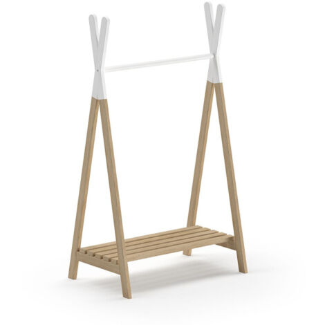 Portant à Vêtements Enfant "Kiddy" 130cm Naturel