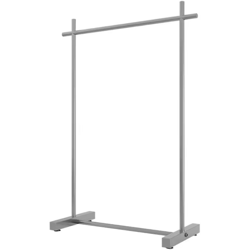 Portant à Vêtements Industriel Métallique Argenté - 120 x 40 x h 150 cm - Livraison gratuite