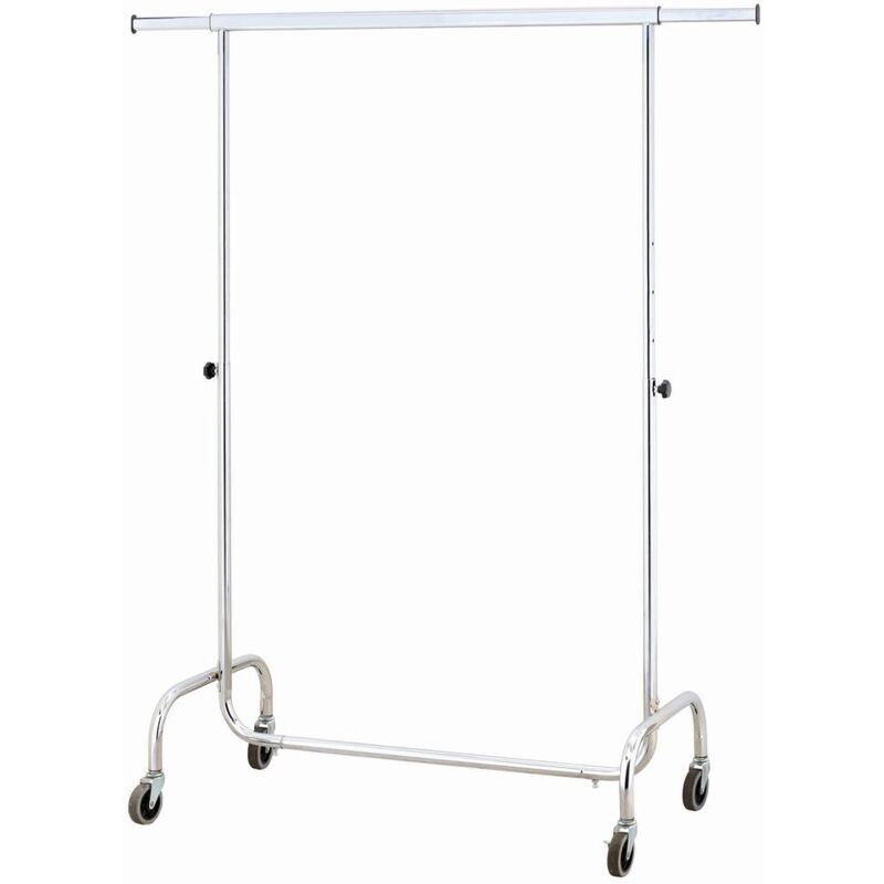 Portant à vêtements professionnel extensible, chrome