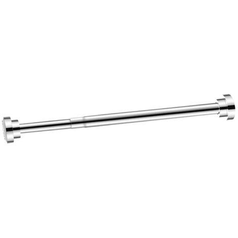 Portant à Vêtements Réglable, Tige de Placard Réglable sans Poinçon en Acier Inoxydable Rétractable pour Chambre à Coucher (22 Tubes 40‑55cm)