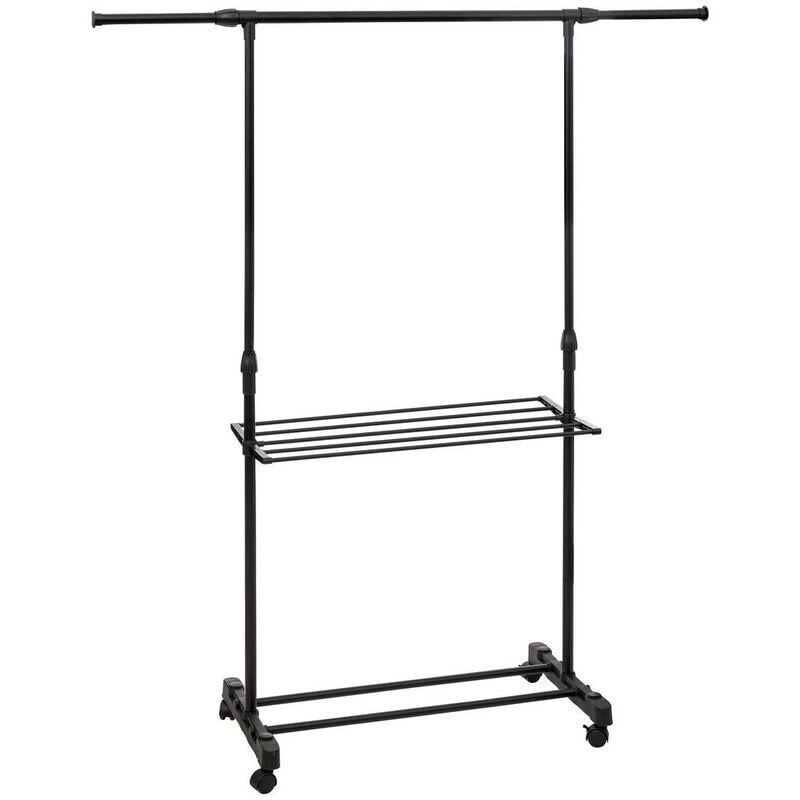 Portant à vêtements avec étendoir à roulettes - 5five