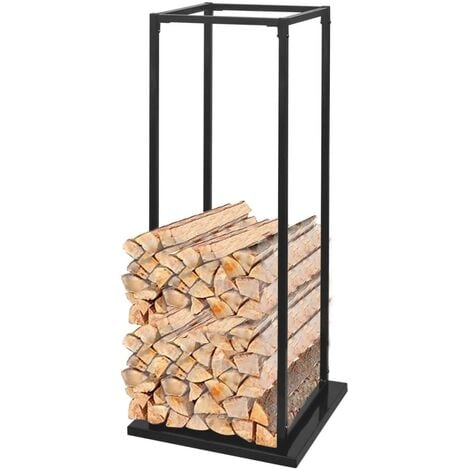 Portant de bois de chauffage avec base 113 cm