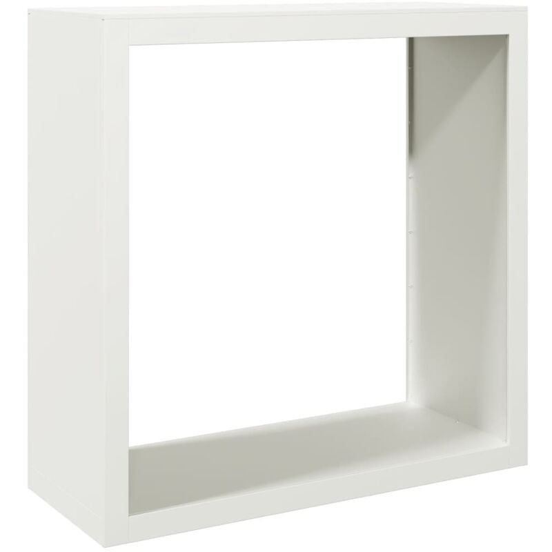 Vidaxl - Portant de bois de chauffage blanc 100x40x100 cm acier