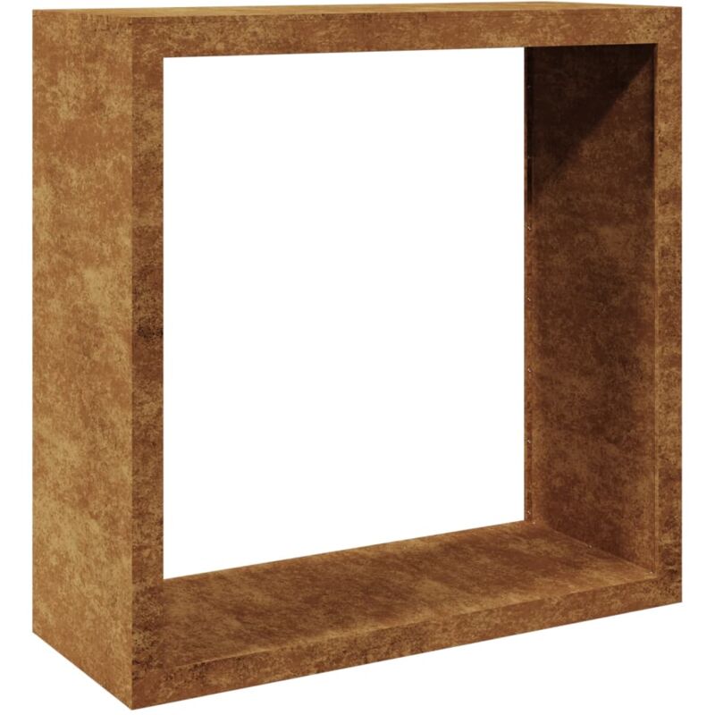 Portant de bois de chauffage 100x40x100 cm acier corten