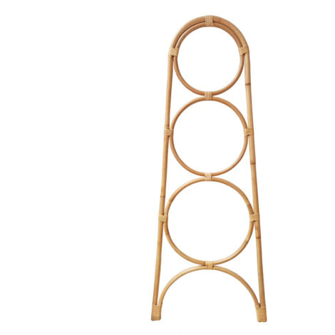 Portant échelle serviettes et plaids en rotin naturel 170 cm - HAZEL