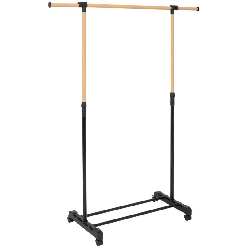 Portant à vêtements extensible effet bois - 5five