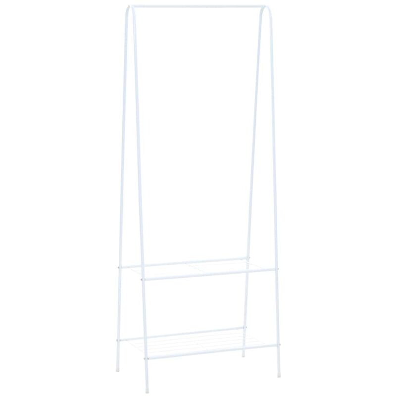 Portant, Porte manteau, Porte-vêtements, Portant 59 x 35 x 150 cm Blanc ASAF60557 design in
