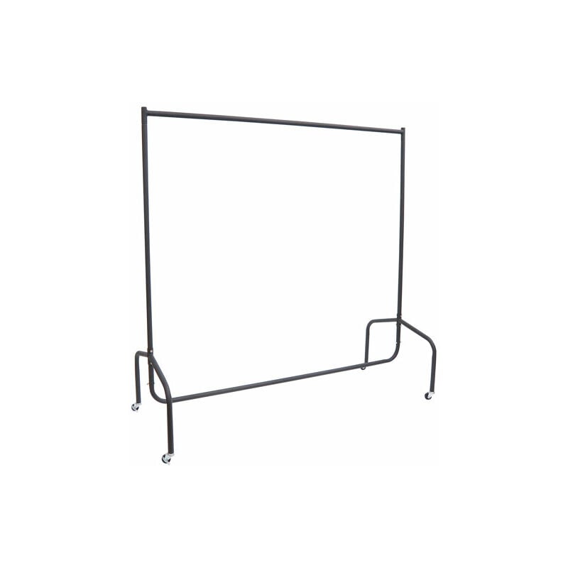 Portant tringle à vêtements acier charge max. 140 Kg dim. 180L x 60l x 170H cm noir