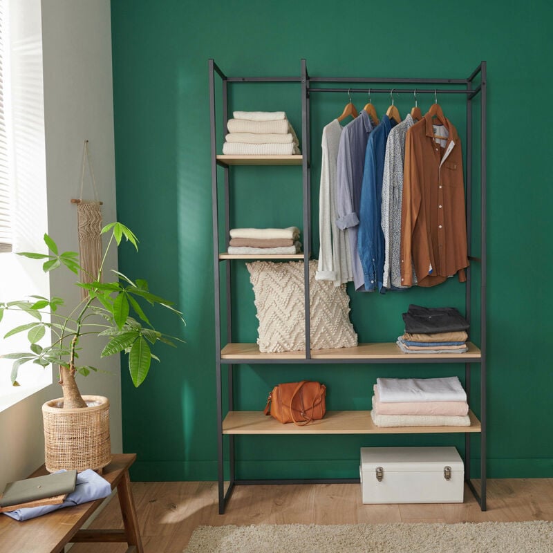 Portant vêtement industriel L120 x H200 cm ashton