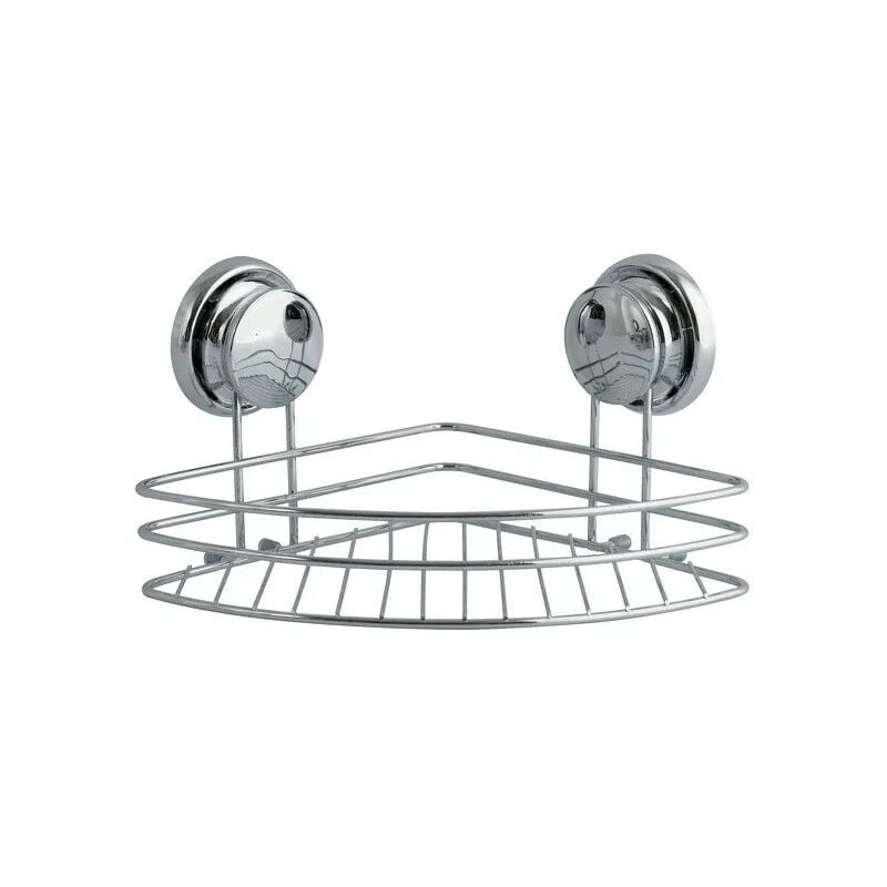 

Estante de esquina para la ducha con ventosa en metal cromado
