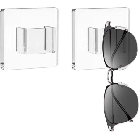 Portaocchiali da 2 pezzi, supporto per occhiali, espositore per occhiali per ufficio, soggiorno, camera da letto, decorazione per la casa, portaocchiali per uomini, donne e ragazze