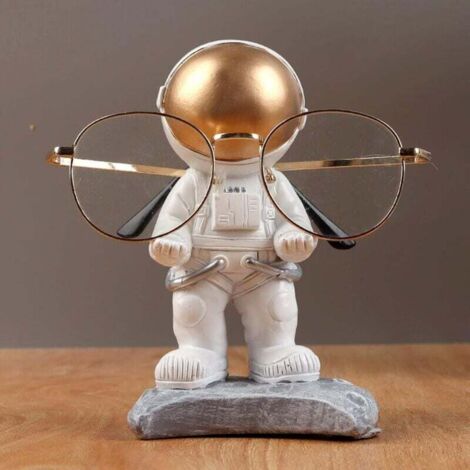Portaocchiali da astronauta in resina, espositore per occhiali, divertente ornamento da tavolo, giocattolo per bambini, regalo creativo, decorazione da tavolo (B)