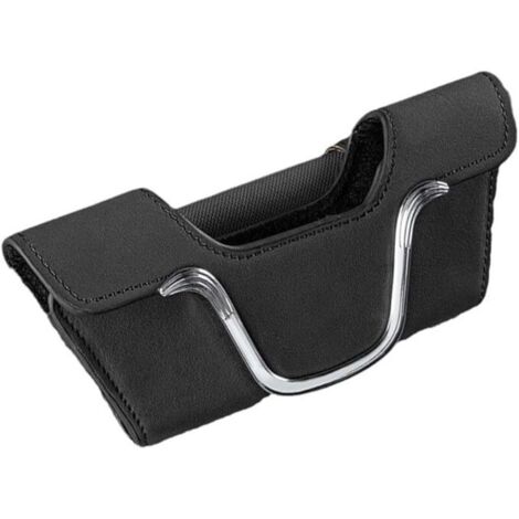 Portaocchiali da sole per auto, portacarte, portabiglietti, accessori per interni, staffe portaoggetti per auto, clip per visiera con organizer in pelle