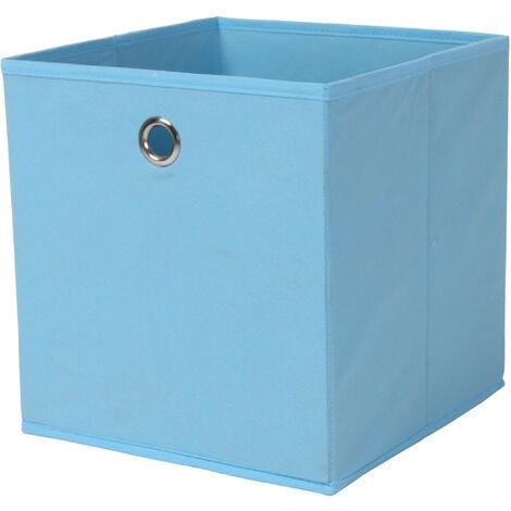 Portaoggetti cubo cm.27x27x28h azzurro