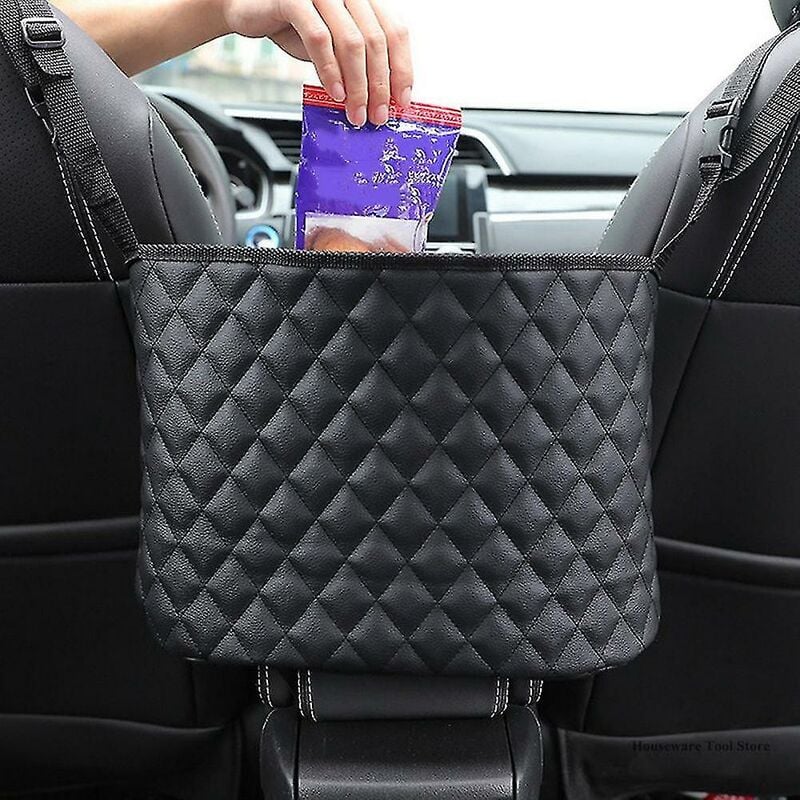 Image of Fortuneville - Portaoggetti e borse per seggiolini auto Tieni una borsa portaoggetti appesa a rete tra i sedili dell'auto