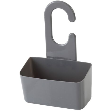 Portaoggetti Feridras per doccia con gancio grigio pvc