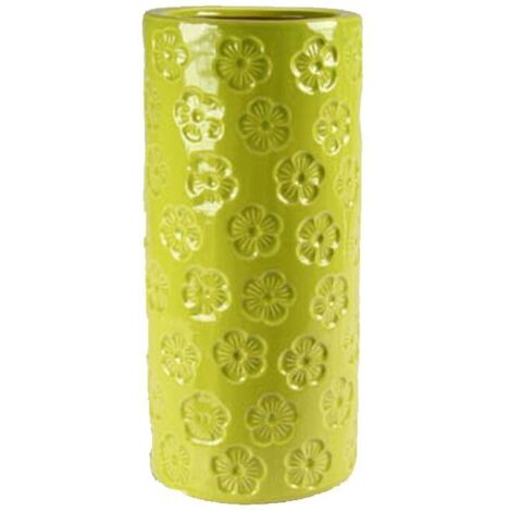 Portaombrelli in ceramica verde design cm 50 h