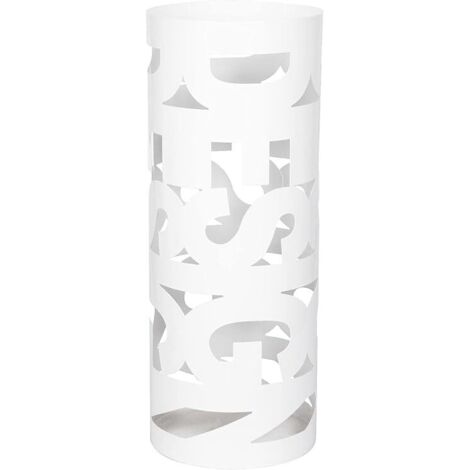 Portaombrelli Salvaspazio in Metallo Design Bianco 52 cm