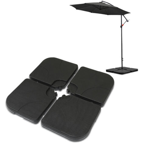 Portaombrellone base 4 piastre pesi balcone rotoli fino a 80kg