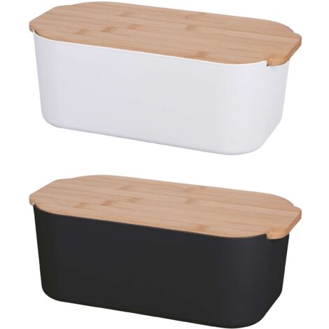 PORTAPANE 4.5LT COPERCHIO IN BAMBOO 2 COLORI ASSORTITI